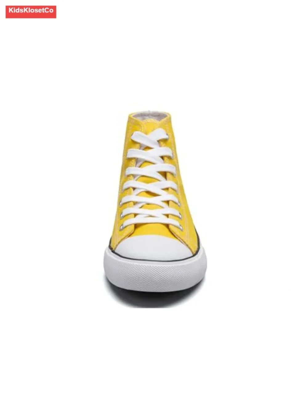 Kids High Top Canvas Sneakers Lace Up Anti-Slip Rubber Sole